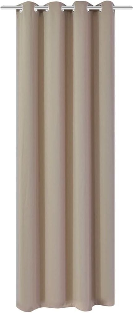 vidaXL Mörkläggningsgardin med öljetter 270x245 cm gräddvit